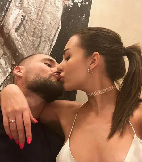 a couple sharing a passionate kiss