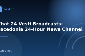 What 24 Vesti Broadcasts: Macedonia 24-Hour News Channel